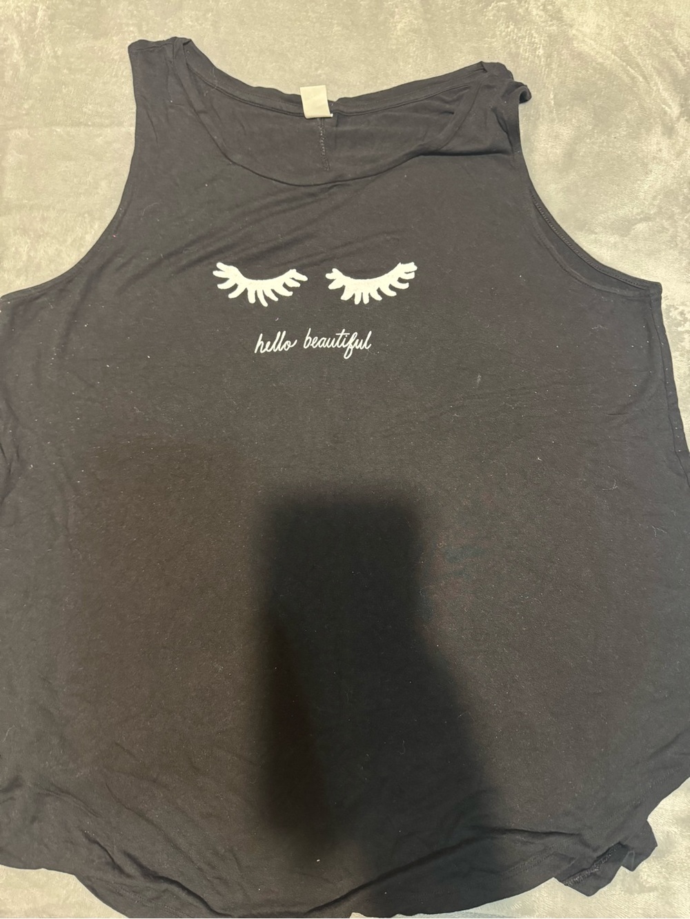 Old Navy Black Tank Top with White Tag Detail
